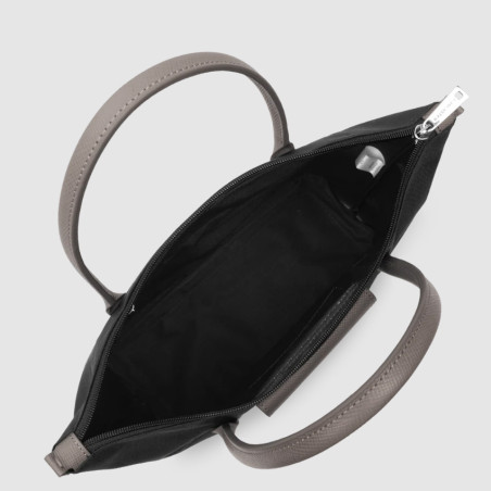Lancaster Smart Kba Sac À Main 516-29 Noir Taupe ouvert