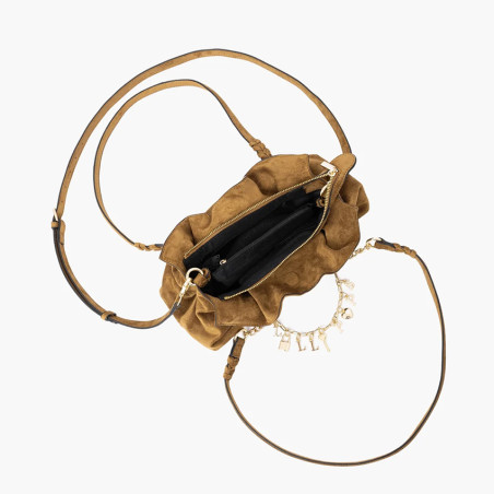 Lollipops Teana Sac Porté Épaule M Camel ouvert
