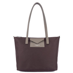 Lancaster Smart Kba Shoulder Tote Bag 516-30 Bordeaux Taupe