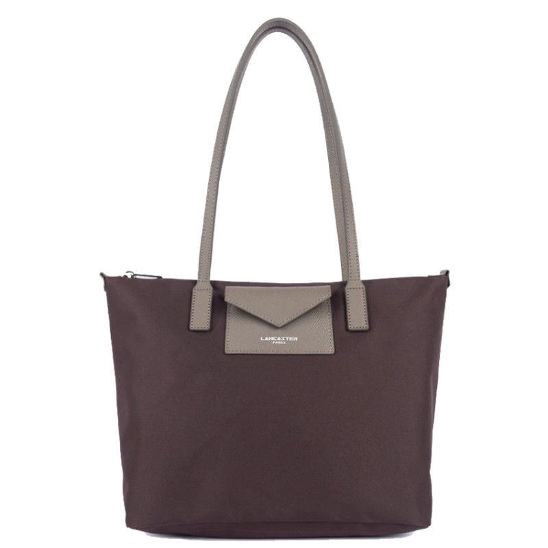 Lancaster Smart Kba Sac Cabas Porté Épaule 516-30 Bordeaux Taupe