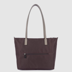 Lancaster Smart Kba Shoulder Tote Bag 516-30 Bordeaux Taupe
