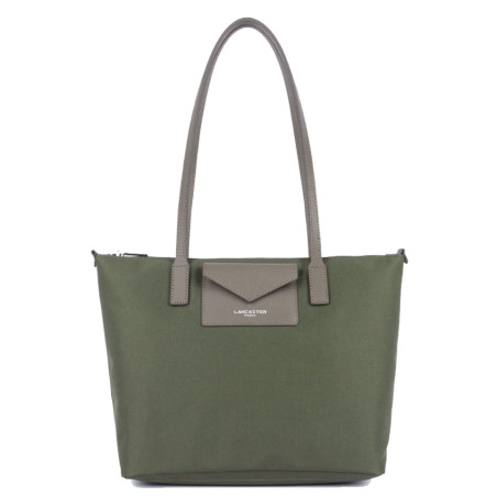 Lancaster Smart Kba Shoulder Tote Bag 516-30 Taupe Khaki
