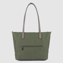 Lancaster Smart Kba Shoulder Tote Bag 516-30 Taupe Khaki