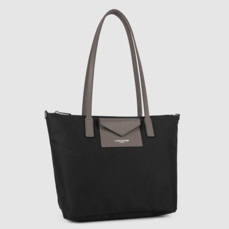Lancaster Smart Kba Shoulder Tote Bag 516-30 Black Taupe