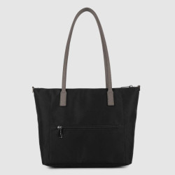 Lancaster Smart Kba Sac Cabas Porté Épaule 516-30 Noir Taupe dos