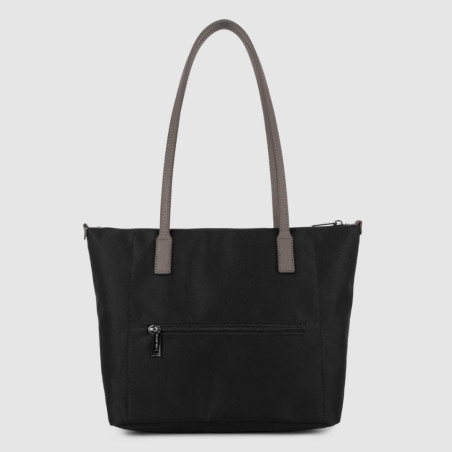 Lancaster Smart Kba Shoulder Tote Bag 516-30 Black Taupe