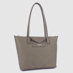 Lancaster Smart Kba Shoulder Tote Bag 516-30 Taupe