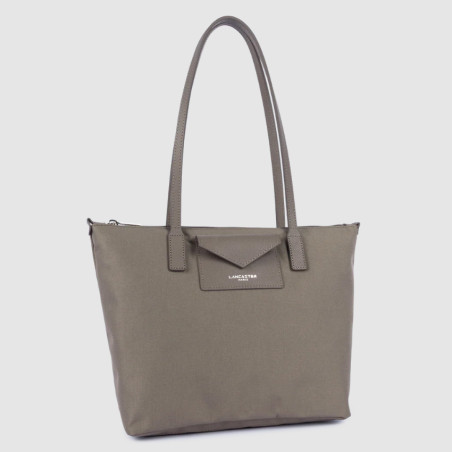 Lancaster Smart Kba Sac Cabas Porté Épaule 516-30 Taupe côté