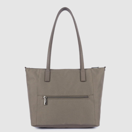 Lancaster Smart Kba Sac Cabas Porté Épaule 516-30 Taupe dos