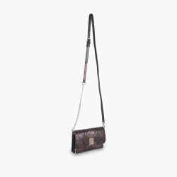 Lollipops Tifora Pochette de Voyage Python Marron cote
