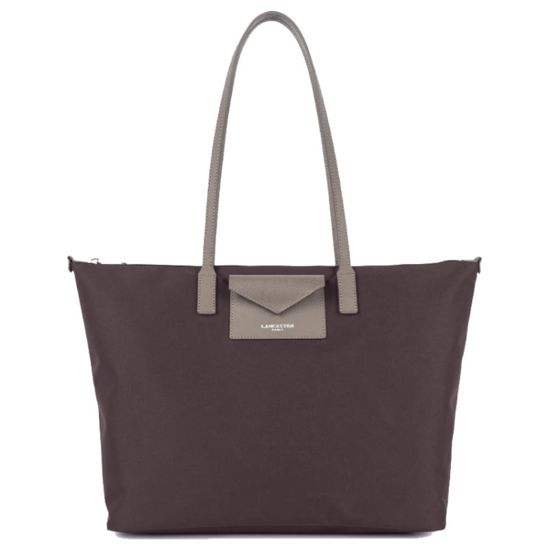 Lancaster Smart Kba Grand Sac Cabas Porté Épaule 516-31 Bordeaux Taupe