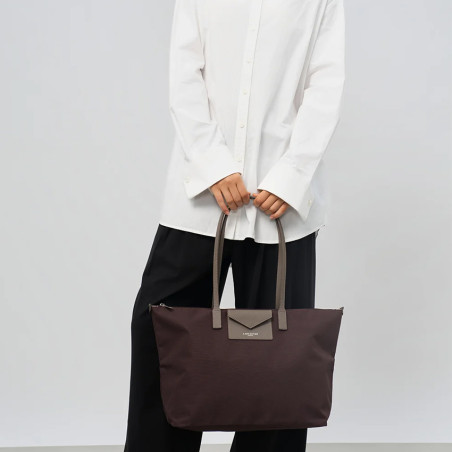Lancaster Smart Kba Large Tote Bag Shoulder Carried 516-31 Bordeaux...