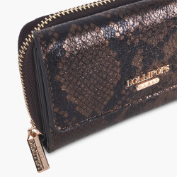 Lollipops Tifora All-in-One Wallet Brown Python
