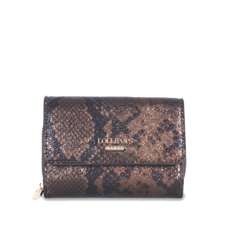 Lollipops Tifora All-in-One Wallet Brown Python