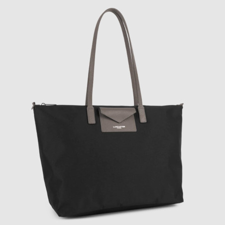 Lancaster Smart Kba Large Tote Bag Shoulder Carried 516-31 Black Taupe