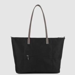 Lancaster Smart Kba Grand Sac Cabas Porté Épaule 516-31 Noir Taupe dos