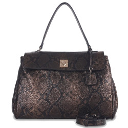 Lollipops Tifora Large Python Brown Handbag