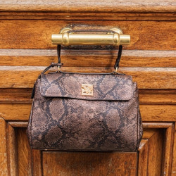 Lollipops Tifora Handbag M Brown Python
