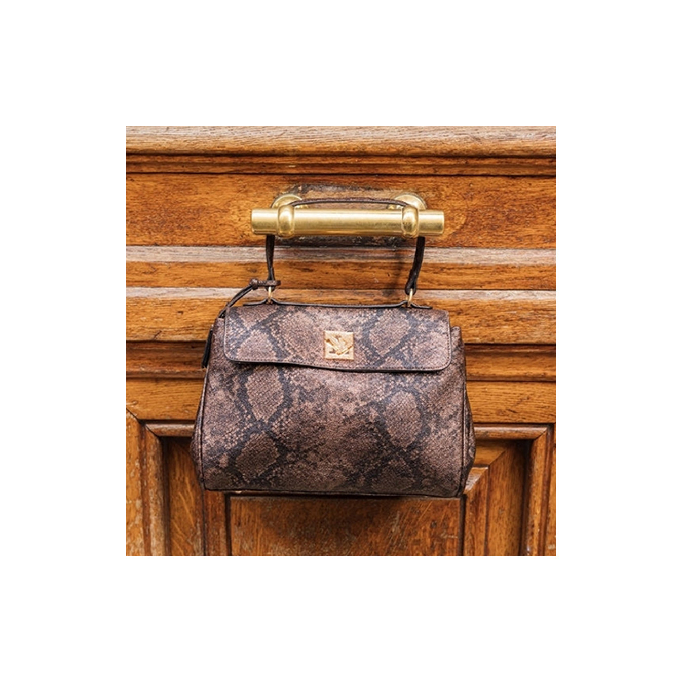 Lollipops Tifora Sac A Main M Python Marron