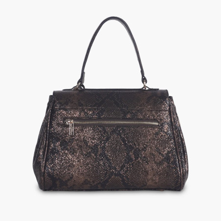 Lollipops Tifora Sac A Main M Python Marron dos