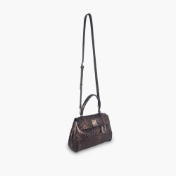 Lollipops Tifora Sac A Main M Python Marron cote