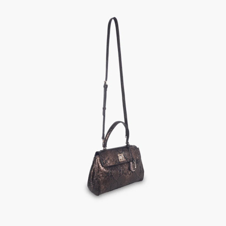 Lollipops Tifora Handbag M Brown Python