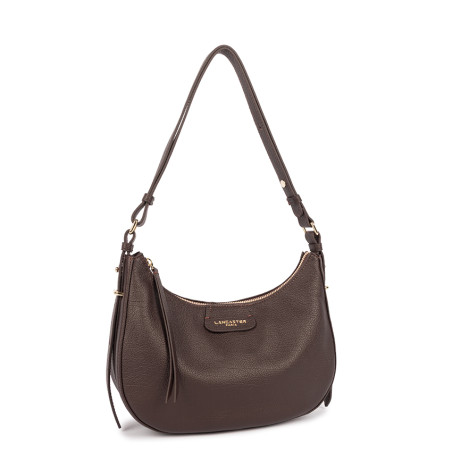 Lancaster Dune Hobo Bag 529-77 Dark Brown