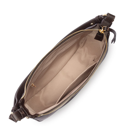 Lancaster Dune Hobo Bag 529-77 Dark Brown