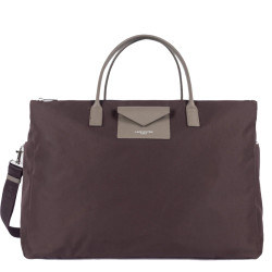 Lancaster Smart Kba Travel Bag 516-33 Bordeaux Taupe
