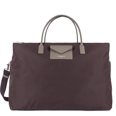 Lancaster Smart Kba Travel Bag 516-33 Bordeaux Taupe