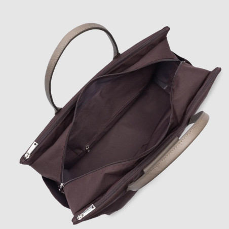 Lancaster Smart Kba Travel Bag 516-33 Bordeaux Taupe
