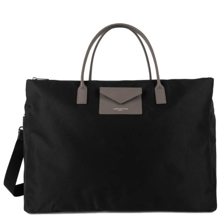 Lancaster Smart Kba Travel Bag 516-33 Black Taupe