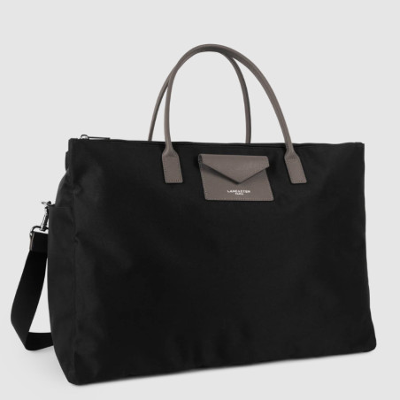 Lancaster Smart Kba Travel Bag 516-33 Black Taupe