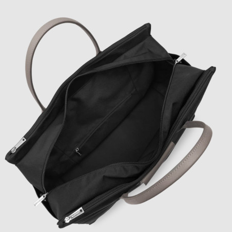 Lancaster Smart Kba Travel Bag 516-33 Black Taupe