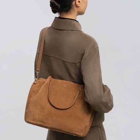 Lancaster Sweden Louisa Large Handbag 470-104 Mocha
