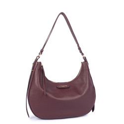 Lancaster Dune Grand Sac Hobo 529-78 Bordeaux Foncé cote