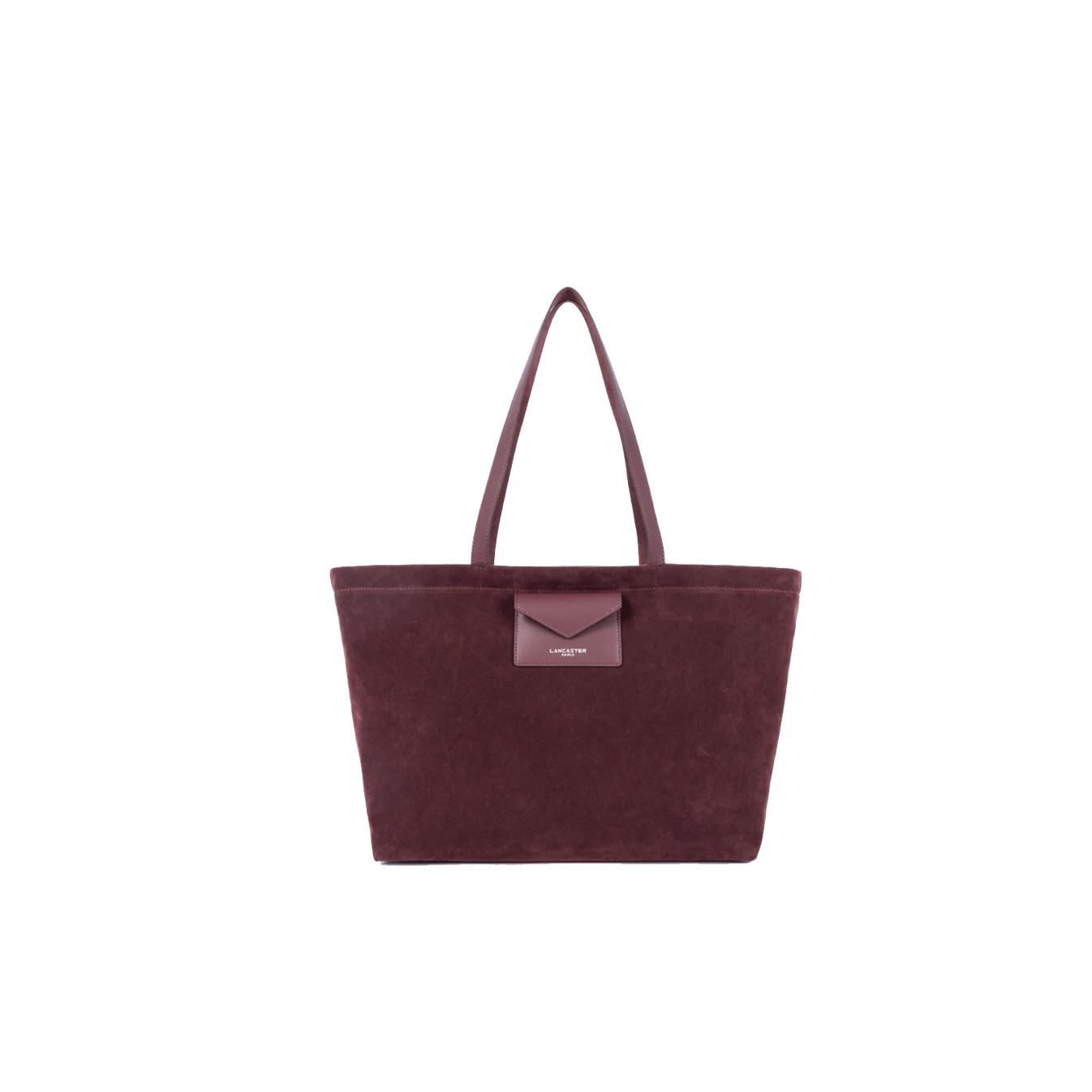 Lancaster Suede KBA Large Shopping Bag Suede Look 518-063 Bordeaux