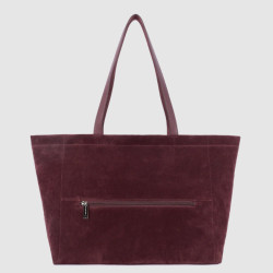 Lancaster Suede KBA Large Shopping Bag Suede Look 518-063 Bordeaux