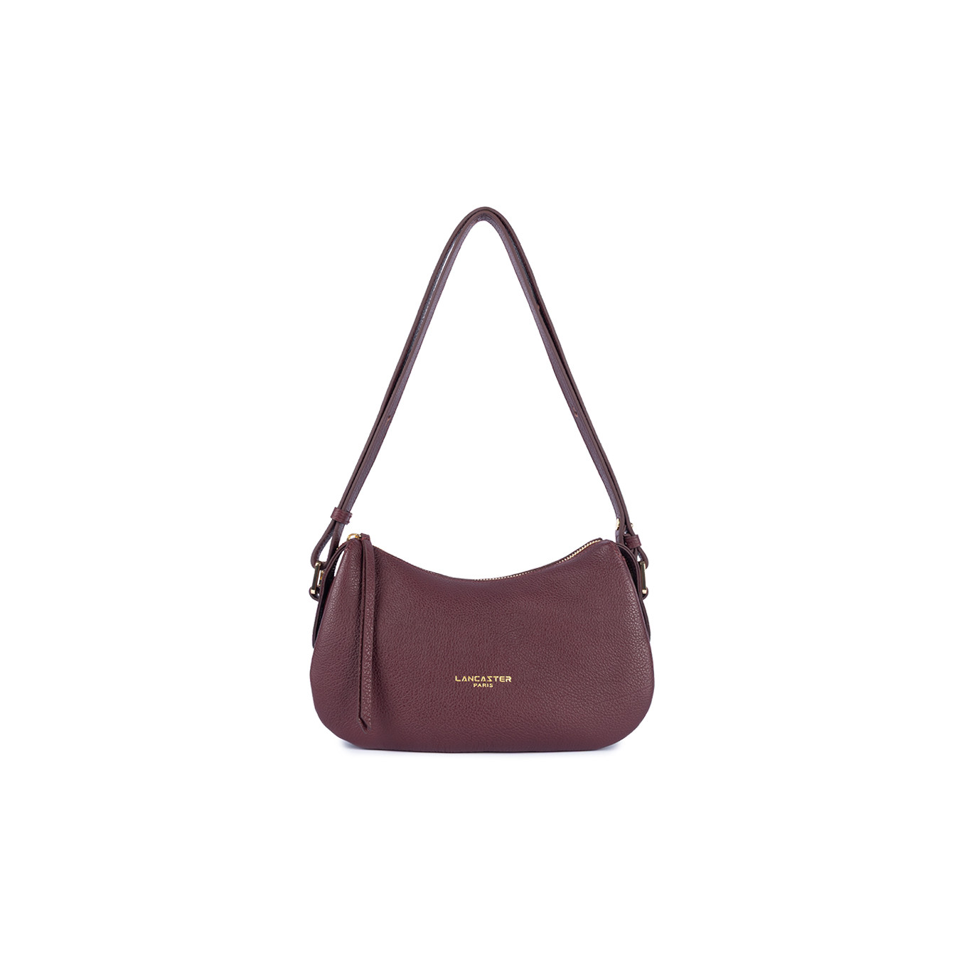 Lancaster Dune Small Drawstring Bag in Grained Calfskin 529-94 Dark...