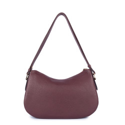 Lancaster Dune Grainy Leather Satchel 529-95 Dark Bordeaux