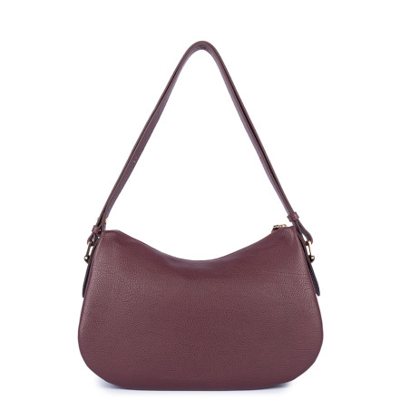 Lancaster Dune Grainy Leather Satchel 529-95 Dark Bordeaux