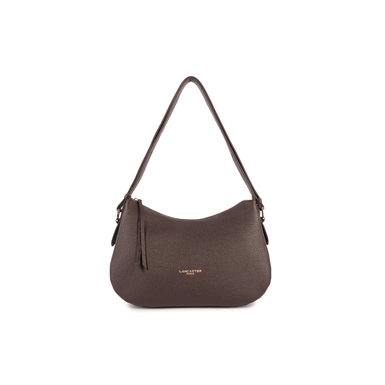 Lancaster Dune Besace En Cuir Grainé 529-95 Marron Foncé