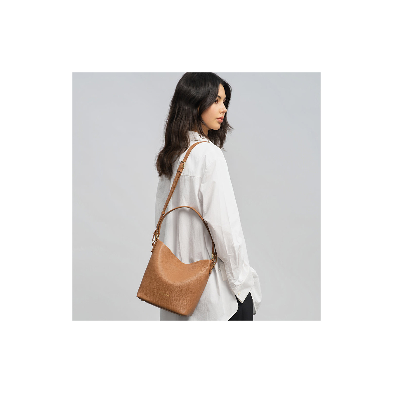 Lancaster Dune Bucket Bag 529-98 Camel