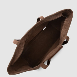 Lancaster Suede KBA Large Shopping Bag Suede Look 518-063 Brown