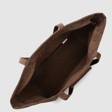 Lancaster Suede KBA Large Shopping Bag Suede Look 518-063 Brown