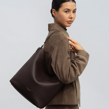 Lancaster Dune Grand Bucket Bag 529-99 Dark Brown