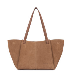Lancaster Suede Tote Bag 530-58 Camel