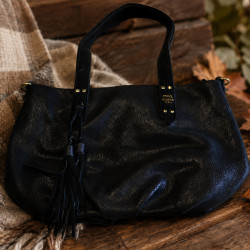 Mila Louise Nicole XS GR Small Shopping Bag Grainy Effect Black