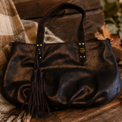 Mila Louise Nicole XS GR Small Shopping Bag Grainy Effect Brown