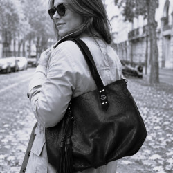 Mila Louise Nicole XS GR Small Shopping Bag Grainy Effect Brown
